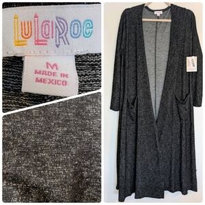NWT LuLaRoe Heathered Charcoal Sarah Lagenlook Casual Lounge Classic Chic